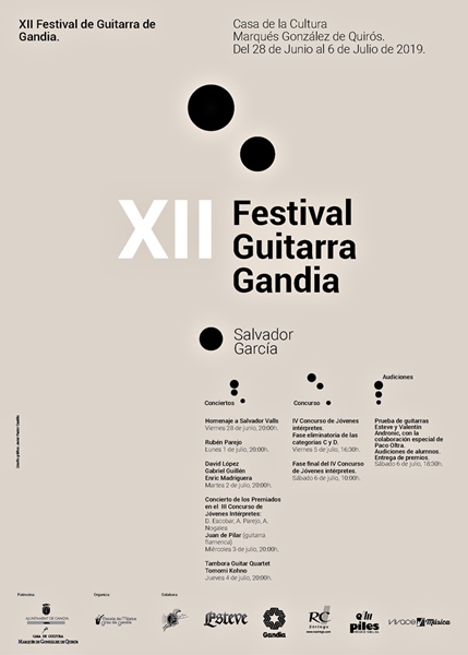 Gandia acull el XII Festival de Guitarra Salvador García ‘Panxa Verda’