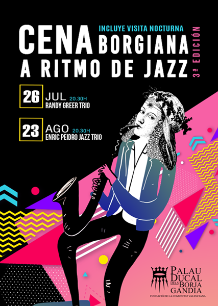 EL PALAU DUCAL DELS BORJA CELEBRA SU PRIMERA CENA BORGIANA A RITMO DE JAZZ DEL VERANO