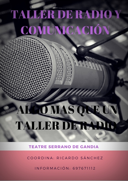Taller de Radio y Comunicación: ya te puedes inscribir para el nuevo curso 2019/20