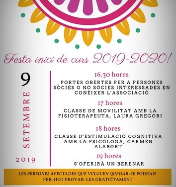 L’Associació de Parkinson Gandia Safor celebra el 9 de setembre una festa d’inici de curs amb jornada de portes obertes i classes amb terapeutes