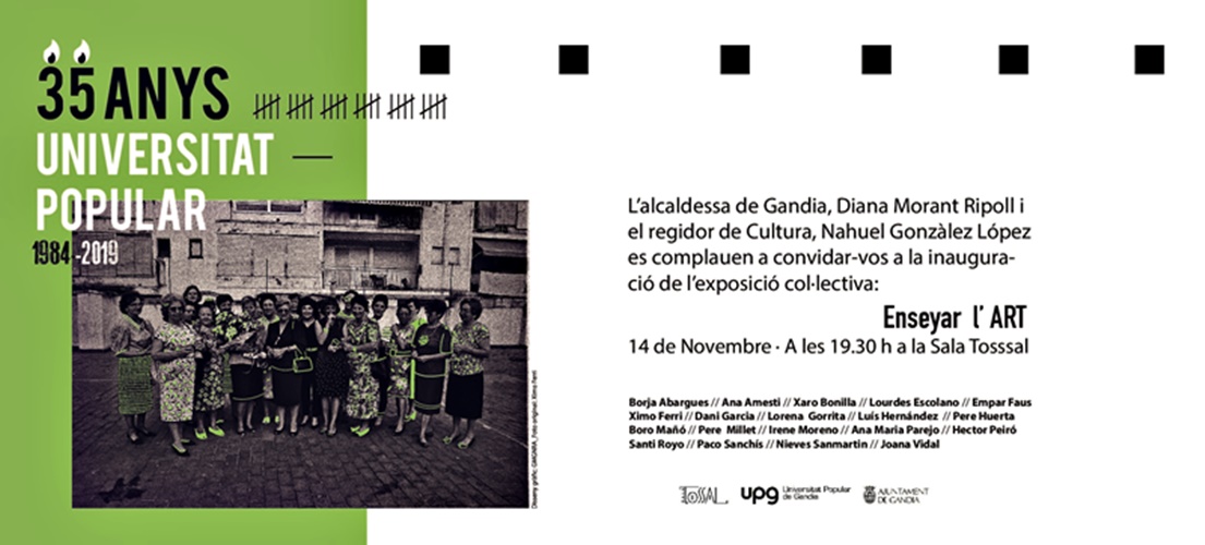 UPV  inauguració de l’exposició «Ensenyar l’art»