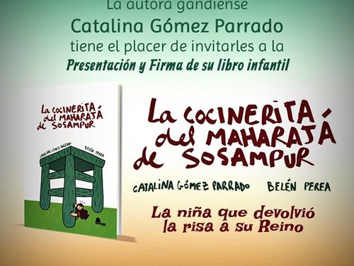 Presentación  de LA COCINERITA DE MAHARAJA DE SOSAMPUR el 28 de febrero a las 19,30 hs. en La biblioteca de Gandia