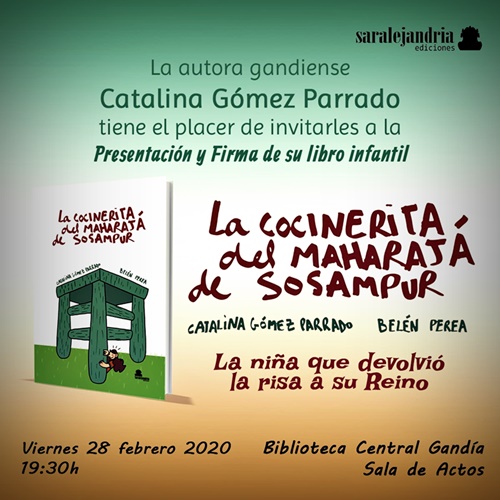 Como nació la «Cocinerita del maharajá de Sosampur» por su autora Catalina Gómez Parrado